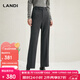 LANDI Gray Dark Gray Women's Suit Pants Formal Slim Straight Pants Autumn and Winter New Product Second Batch L