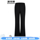 BOSIDENG 2025 Winter New Down Pants Women's Long Pants Wear High Waisted Slim Fit Wide Leg Flared Pants Black 8056 M 165_70A