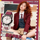 Dickies student watch women's junior high school student special silent exam watch sports calendar quartz watch canvas CL-686 red