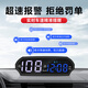 Chebaihui Solar HUD Head-up Display Safety Warning Device Voice Broadcast Speed Limit Reminder Solar Power + USB Charging Cable + Color Display