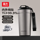 Fuguang pure titanium thermos cup titanium coffee cup large capacity high-end business titanium cup portable car-mounted double drink accompanying water cup space gray 560ml pure titanium inside and outside + one lid for double drinks