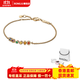 PANDORA Pandora multi-color design 14K gold-plated bracelet women's gold gold F brand original box
