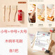 Magic Dou Shenghuo Home Barbecue Baking Food Grade Kitchen Tool Brush Oil Brush Non-shedding Small Brush Barbecue Pancake Special Small + Medium + Large - Wooden Handle Wool Brush 1 each