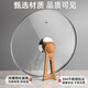 Can stand up tempered glass pot lid transparent household milk pot frying pan steamer wok lid high temperature resistant fall-resistant lid 30cm tempered glass lid (upright wood grain handle)