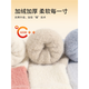 Newborn baby socks, autumn and winter, thickened and velvet, 0 to 3 months old, mid-tube pure cotton socks that do not tighten the legs, one year old, m035-3 pairs, rabbit-mushroom-blue-gray fish, 6-12 months, S recommended foot length 9-11cm, recommended age