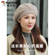 Woodpecker Women's Knitted Hat Winter Outdoor Warm Beret Grandma Mom Middle-aged and Elderly Wool Hat Fashionable and Versatile Taro One Size