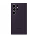 Samsung (SAMSUNG) adapts to s24ultra original mobile phone case s24+ liquid silicone protective cover s24 solid color simple shell anti-fall all-inclusive personalized original back cover liquid silicone dark purple Samsung Galaxy S24 Ultra