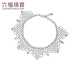 Lukfook Jewelry Platinum Bracelet Lace Flower Curtain Car Flower Beads Platinum 950 Hand Jewelry Gift for Women Price Approximately 12.48g