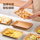 Made in Tokyo, kraft paper dinner plate, disposable plate, outdoor camping picnic fruit plate, 750ml*22 pieces