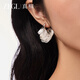 ZEGL real willow tassel unique and beautiful earrings for women new hot style ear buckles high-end light luxury temperament earrings earrings
