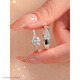 Pt950 platinum moissanite ring wedding couple ring female diamond ring exchange ring wedding proposal 2 carat female ring + 1 carat male ring - light luxury model
