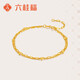 Liuguifu Jewelry 18K Gold Bracelet Geometric Ring K Gold Bracelet Bracelet K Yellow Double Layer Color Gold Bracelet EK0300016