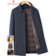 MONTAGUT Double-sided Cashmere Coat Men's Mid-Length Winter Warm Wool Woolen Lapel Windbreaker Coat for Middle-aged and Elderly People Camel S 165/84A (Recommended 100-115 Jin Jin equals 0.5 kg)