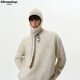MMOPTOP retro atmosphere knitted sweater autumn and winter men's sheep wool design Henry collar sweater MMY19 oatmeal gray L