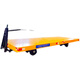 BEYZK factory large-tonnage trailer stacker traction flatbed cart storage four-wheel heavy-duty 10-ton turnover handling trailer traction flatbed truck size customization