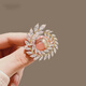 SNQP Xiaoxiang brooch women's exquisite corsage creative anti-exposure buckle pin collar suit jacket style accessories circle wheat ear-brooch