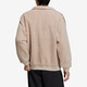 Adidas men's and women's casual sports polar fleece jacket HY2684 light brown L