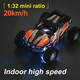 1 32 mini full-scale remote control car charging off-road car RC high-speed drift racing boys and children toys s638 green