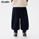 M.Latin Maratin children's pants 25 winter new style fun carrot nose snowman knitted trousers blue and black 100