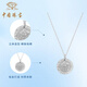 Chinese Jewelry Yellow God of Wealth Platinum Pendant for Men and Women pt950 Platinum Round Necklace Birthday Gift for Girlfriend, Wife and Mom Platinum Yellow God of Wealth Pendant + Brand Gift Box Gold Weight Approximately 16.2g