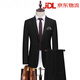 LILANZ's men's suit slim fit business professional formal two-piece groom's wedding dress gam-C87882 suit-trousers violet two-piece set S (weight 80-100Jin Jin equals 0.5 kg)