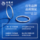 Lao Fengxiang PT950 platinum glossy plain hoop earrings for women platinum Mid-Autumn Festival birthday gift for girlfriend and wife PT950 platinum glossy plain hoop earrings about 2.5g