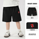 Diese Nacht und diesen Monat [kurze Sammlung] Jungen Dinosaurierauto gestickt Shorts Sommerkleidung Kinderkleidung Kinderhose Casual U15870 Denim Blue 90 cm