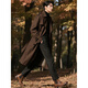 Playboy (PLAYBOY) high-end British style extended trench coat spring and autumn men's double-breasted business casual handsome coat trendy khaki XL
