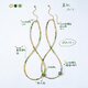 AMY S GARDEN Xiwei necklace women's light luxury niche high-end yellow-green tourmaline transfer bead clavicle chain birthday gift for women