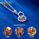 China Gold (CHINA GOLD) PT950 platinum gourd pendant for women new platinum winding Valentine's Day birthday gift for girlfriend and wife Platinum gourd pendant about 0.8g free silver chain