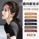 Liu Yifei's same style black frosted hair clip for women's broken hair, bangs clip, forehead side bb clip hair clip headdress, black 6-piece set