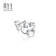 Chow Sang Sang Pt950 platinum stud earrings small flower platinum single earring 91063E pricing