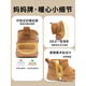 Ginoble baby snow boots winter new velvet thickened cotton shoes for boys and toddlers toddler shoes girls short boots non-slip large cotton camel 19 inner length 13cm suitable for feet 12cm-12.5cm