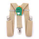 Jingmengyuan children's suspender belt clip pants anti-falling artifact baby boys and girls baby pants suspenders suspenders anti-fall clip Rabbit Beige