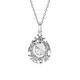 Wanfulong genuine pt950 platinum filigree hollow water drop pendant women's commuting versatile niche temperament necklace for girlfriend 46cm, genuine platinum, one item, one certificate, fake one will compensate 10%, 4.2g