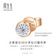 Chow Sang Sang Small Bubble Diamond Stud Earrings 18K Rose Gold Dazzling Single Colored Gold Earrings 92876E