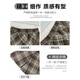 Langsha Woolen Plaid Skirt Women's Autumn and Winter 2025 New High Waisted Slim A-Line Hip Skirt Mid-Length Retro Skirt
