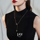 Jay camellia sweater chain women's pendant clothing accessories long necklace pendant lanyard pendant for girlfriend's birthday gift brand gift box black