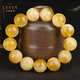 Layun Feiyin 7A natural beeswax bracelet, collectible demon flower white nectar, single circle amber non-optimized honey-filled bracelet, high-end, about 13-14mm collection-grade beeswax (with certificate), selected and issued