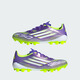 Adidas F50 LEAGUE artificial turf 2G/3G AG ultra-light customized short spike football shoes Adidas purple/white/bright lemon yellow (recommended to choose a half size larger) 40