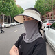 Hedon Ice Silk Sun Protection Maske für Männer und Frauen Sommer im Freien Sport Sonnenschutz Vollgesicht Schleier atmungsaktiv