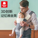 Abrazo Bear Baby Strap Stave Sabla de cintura Multifunción Correa plegable Cojín de amortiguadores Silicona sin deslizamiento Niños para bebés Habadilla Ax19 Sea Mist Grey (Modelo transpirable impreso)