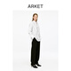 ARKET women's pure cotton stand-up collar button-up shirt white winter new style 1313243001 white XXS 155/76A 32