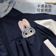 Banxidi Girls' Jacket Baby Cotton Clothes Autumn and Winter 2025 New Children's Style Hooded Top Winter Padded Children's Clothes Blue 90