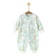 Baby jumpsuit spring and autumn pure cotton boneless newborn clothes autumn and winter bottoming pajamas for men and women baby green goose 80cm 80