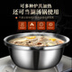 Laberton food grade 316L stainless steel basin set household thickened vegetable basin oil basin egg beating and basin cooking basin soup basin small basin three-piece set 18-22-24cm thickened 316L steel