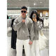 Xiaohongshu's hot style American retro Henry collar couple sweater men's winter lazy style sweater cleanf old light gray upgraded version 90 buyers choose M M