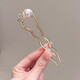 KZD old phoenix two generations happy flower hairpin ladies imitation pearl ancient style modern hairpin U-shaped hairpin comb