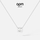 APM Monaco small size square necklace adjustable pendant women's fashion accessories jewelry necklace gift sweater chain