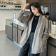 Muqiantang Mink Coat for Women V-neck Mink Fur Velvet Young Short Whole Mink Coat Mink Coat for Women Silver Blue Silver Blue One Size Recommended Weight (80-135)